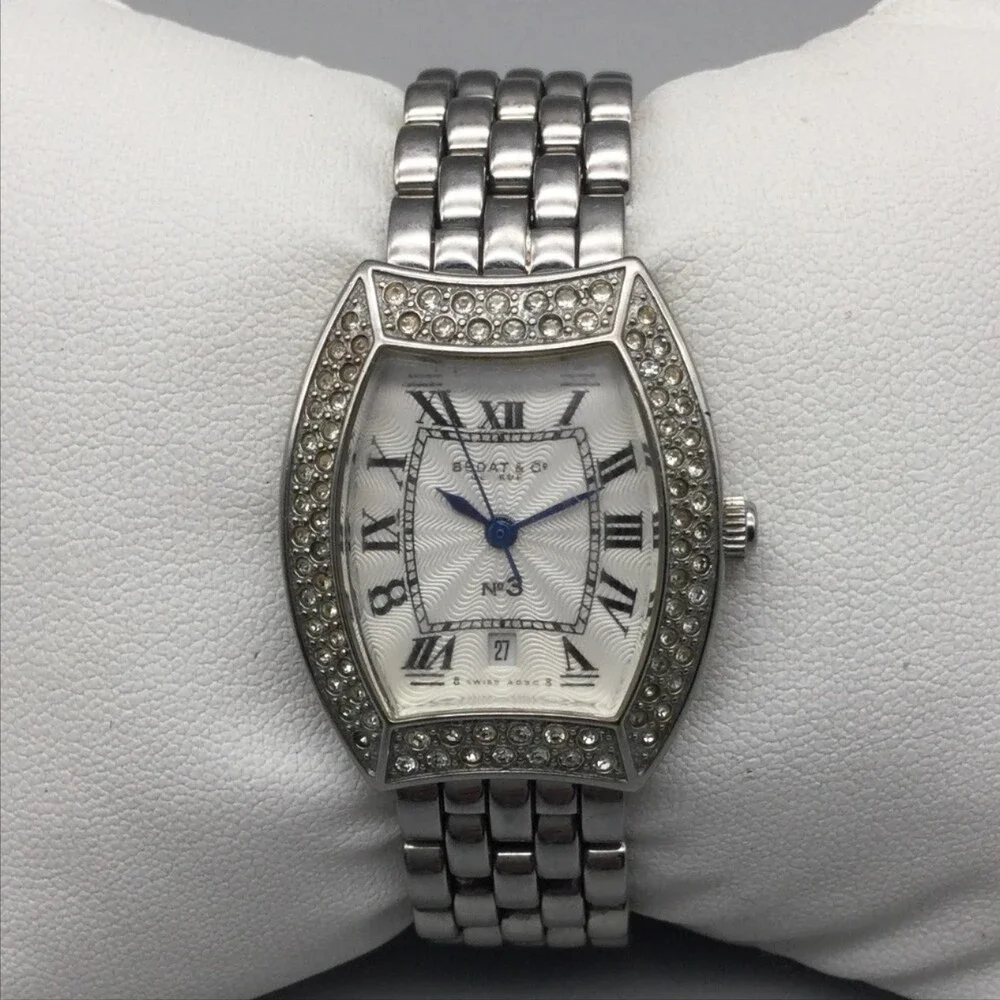 Bedat & Co No. 3 Womens Watch 26mm Diamond Bezel Swiss Made New Battery 5.75